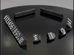 $3-10-7.5 Jewellery price cubes White and Black 3