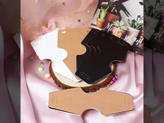 Kraft paper necklace display card