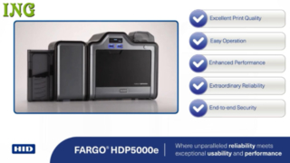 HID® FARGO® HDP5000e 300 dpi ID Card printer