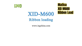 Matica XID M600 ID Card Printer Ribbon Load