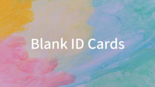 1 PVC Blank Cards