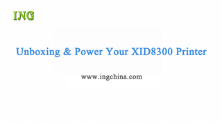 2 Unboxing Power Your XID8300 Printer